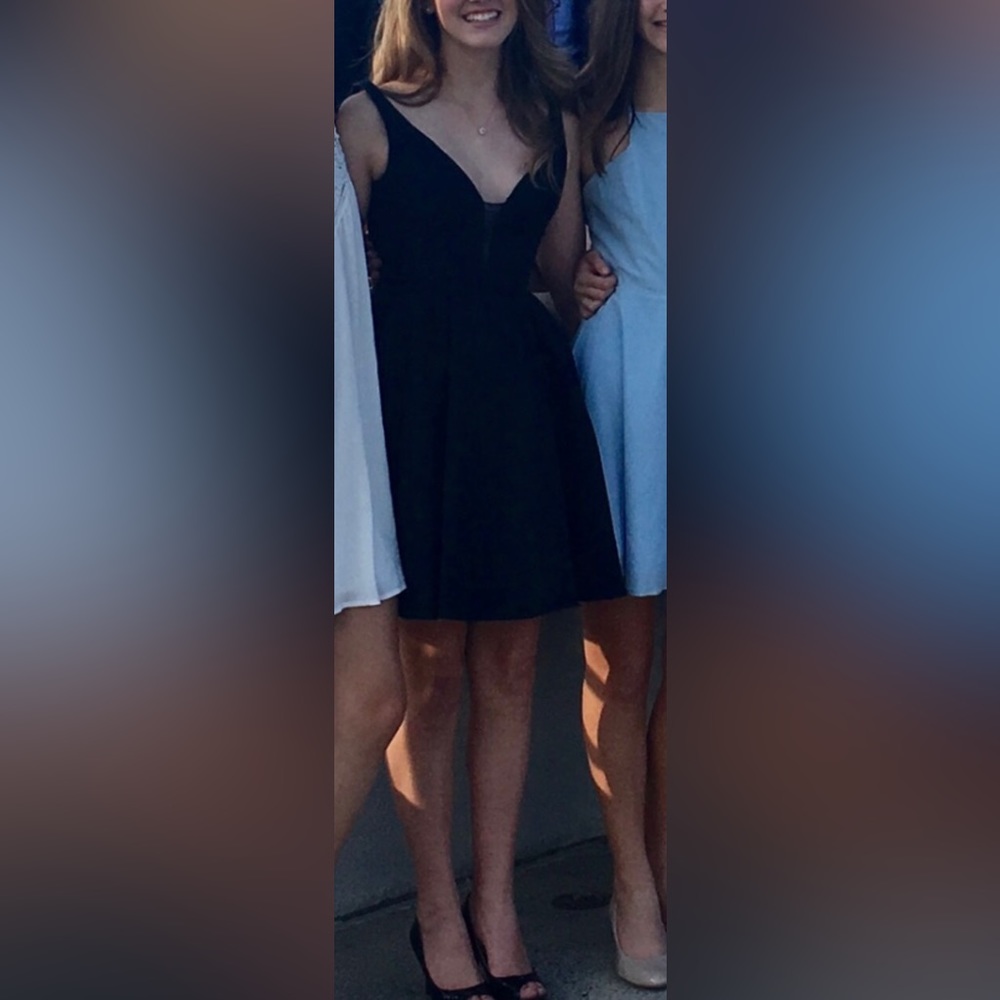 Sherri Hill Black Mini Dress - Picture 11 of 12